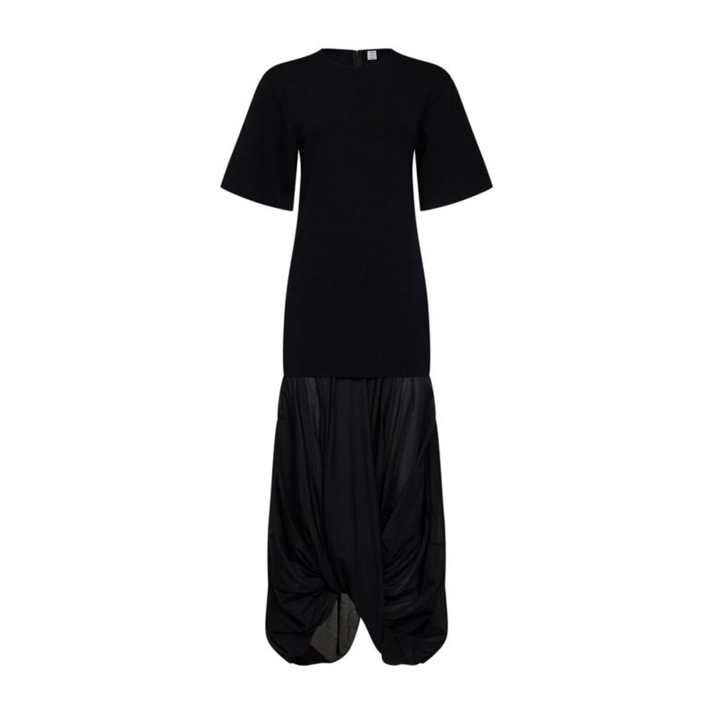 Toteme Women Black Cocoon Tee Dress